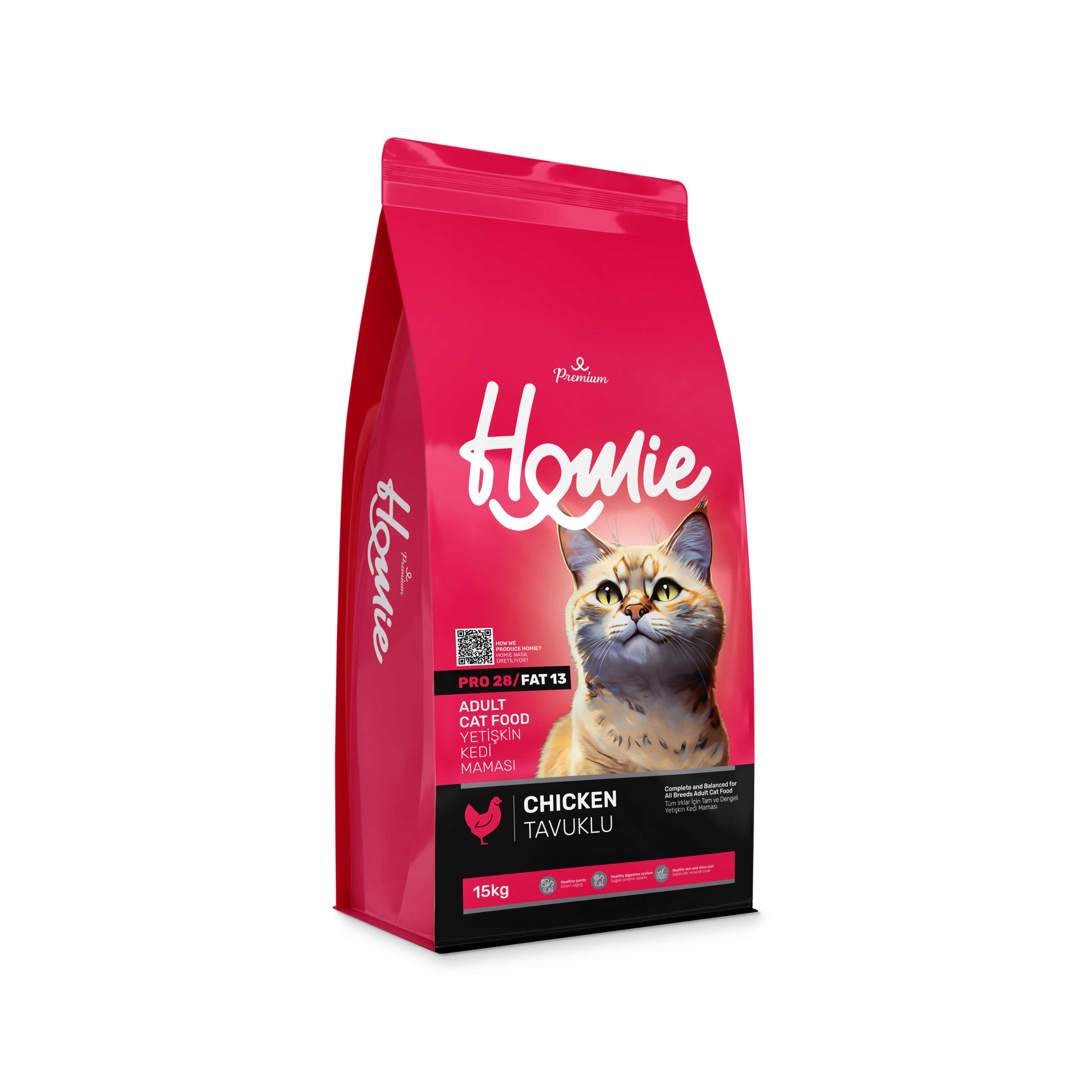 Homie Tavuklu Yetişkin Kedi Maması 15 KG
